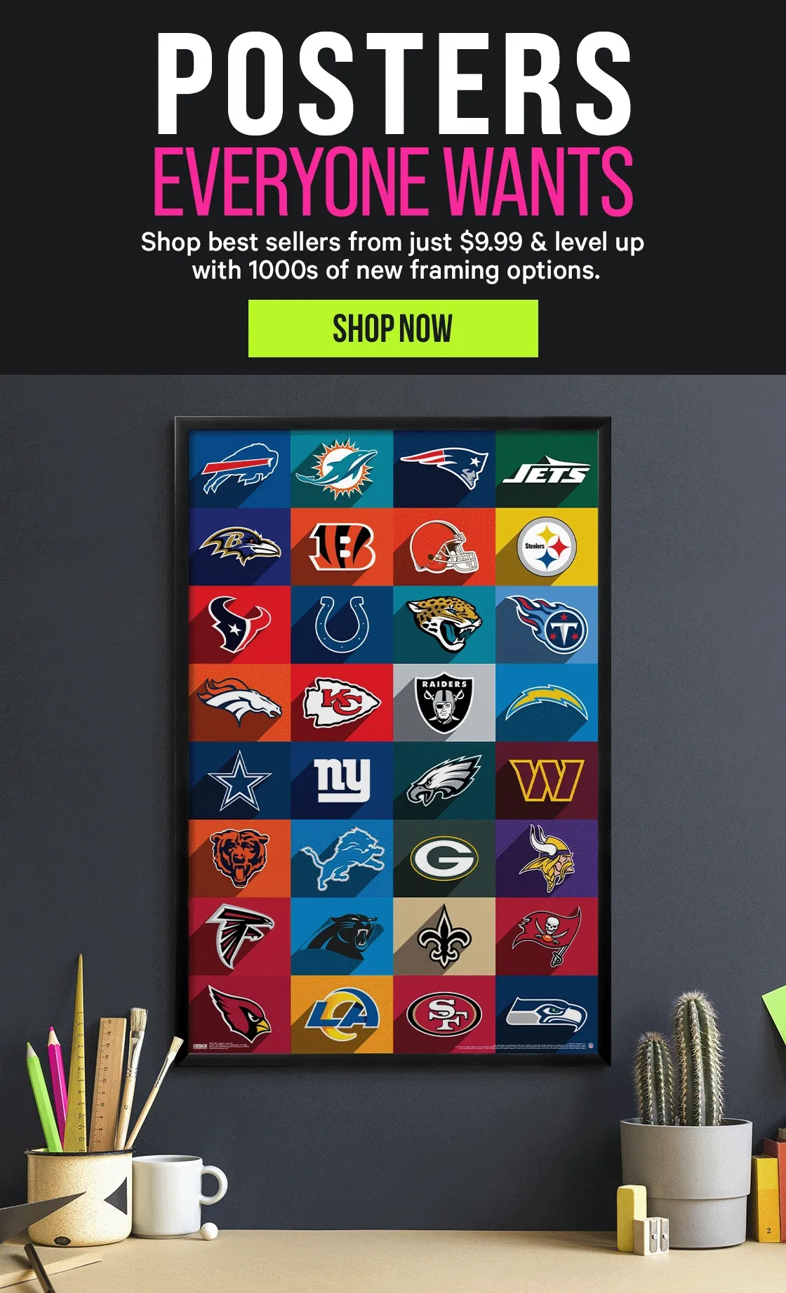 Best sellers from just $9.99 & level up with 1000s of new framing options.