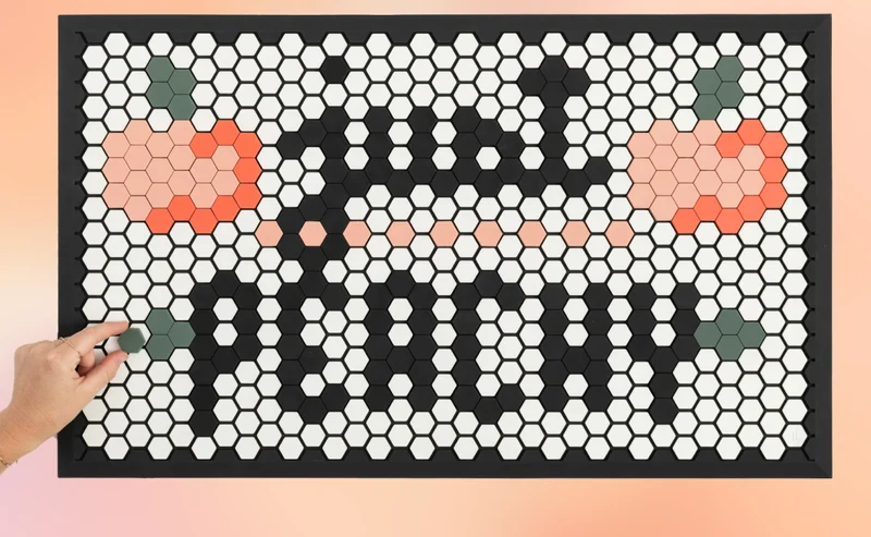 Just Peachy Tile Mat Design