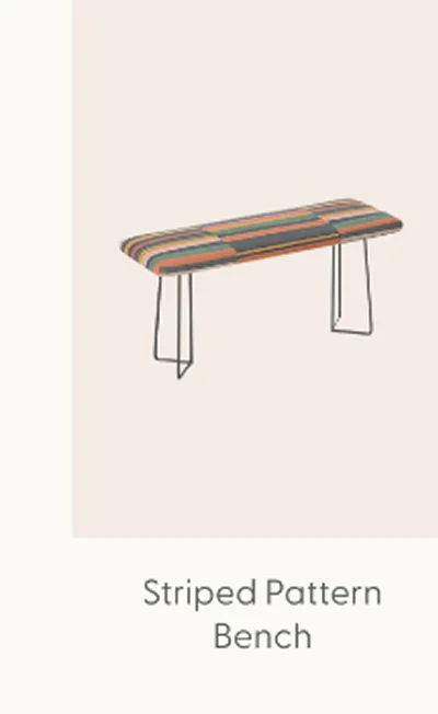 Striped pattern 02 Bench