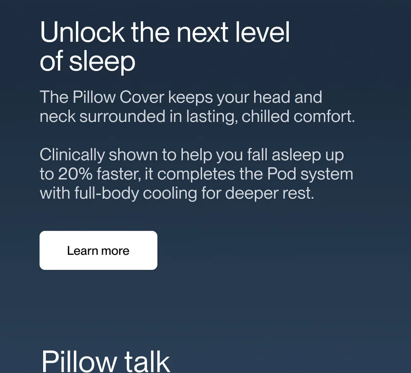 Unlock the next level  of sleep