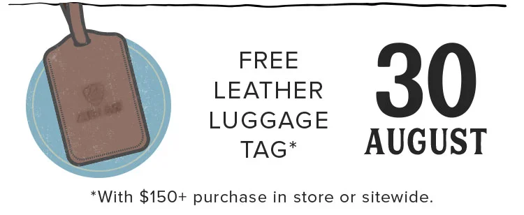 FREE LEATHER LUGGAE TAG