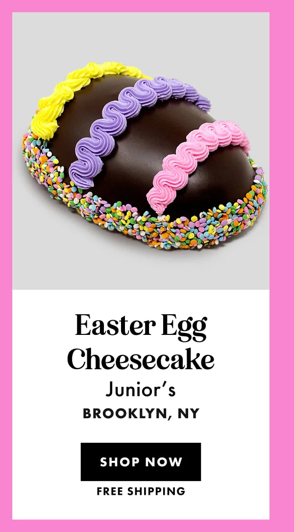 Junior's Easter Egg Cheesecake Junior's Easter Egg Cheesecake