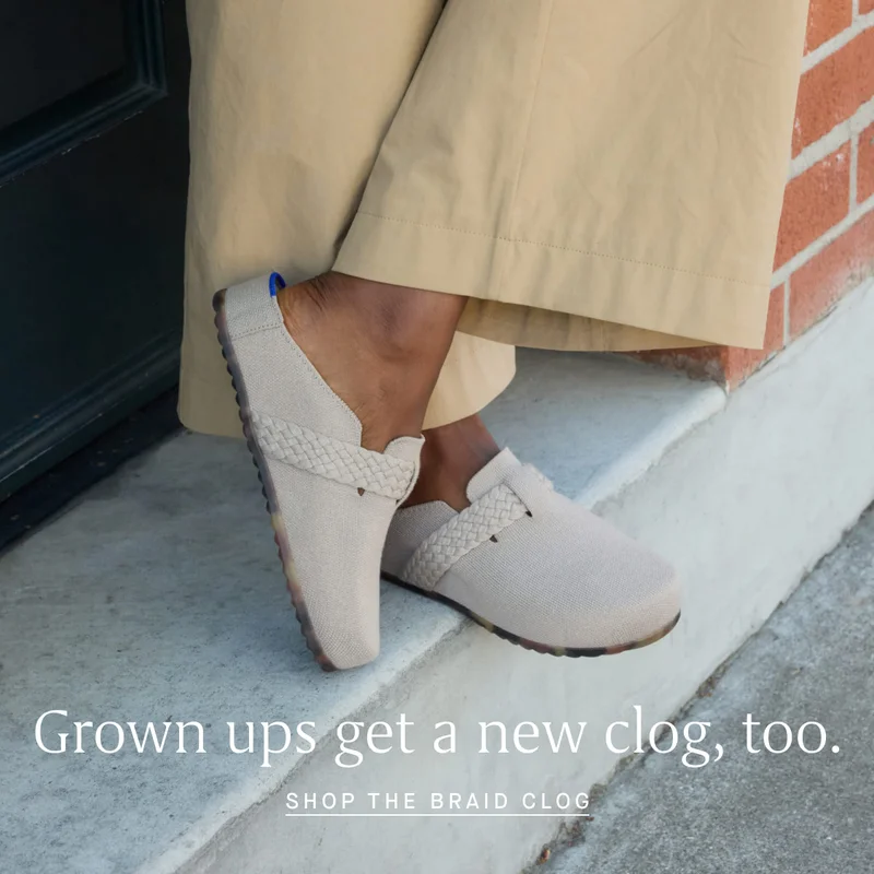 Grown ups get a new clog, too. SHOP THE BRAID CLOG