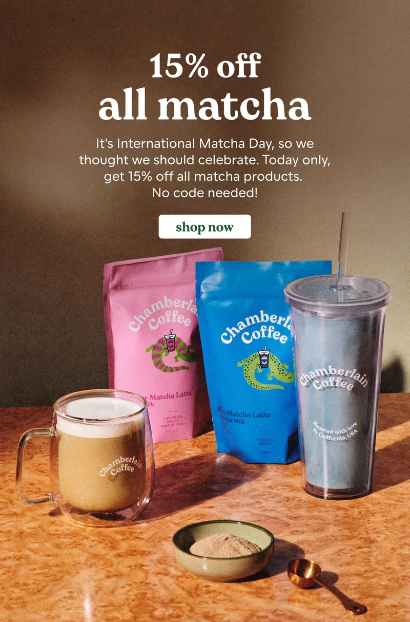 15% off all matcha