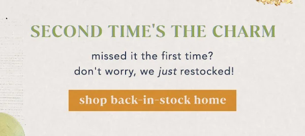 Shop back in stock home