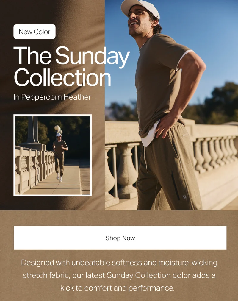 New Color: The Sunday Collection In Peppercorn Heather - Shop Now