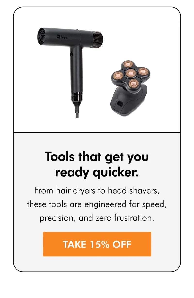 TAKE 15% OFF - Tools that get you ready quicker.