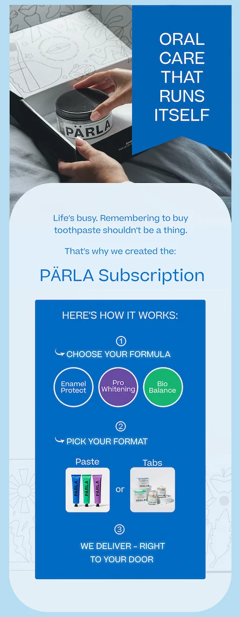 Discover the PÄRLA Subscriptions.