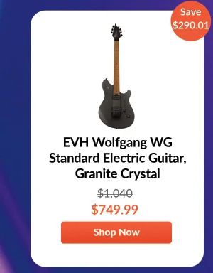 EVH Wolfgang WG Standard Electric Guitar, Granite Crystal