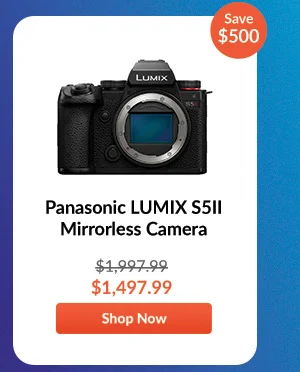 Panasonic LUMIX S5II Camera with 20-60mm f/3.5-5.6 & 50mm f/1.8 Lenses