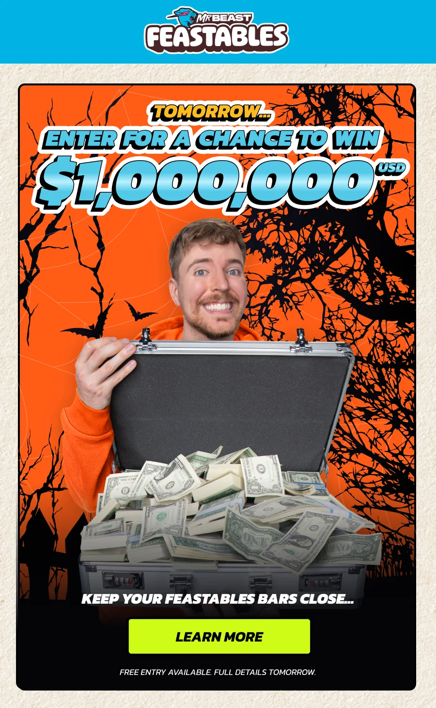 you can win $1M