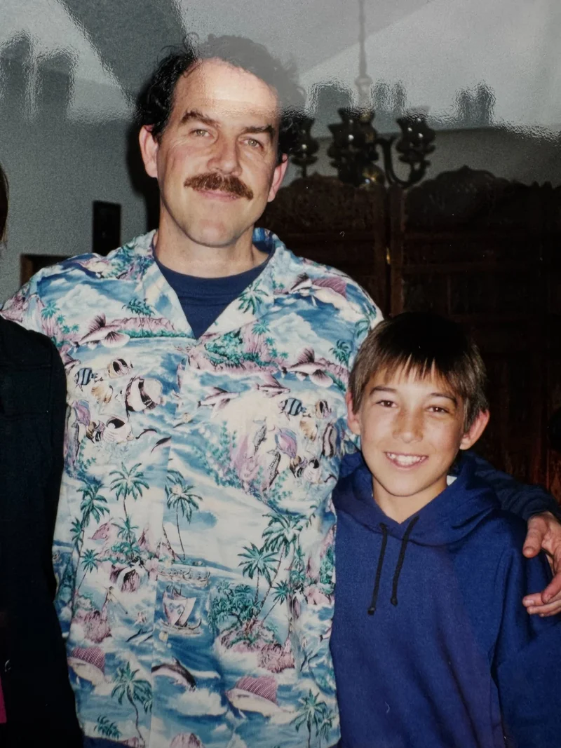 Daniel and his father, Paul Kane