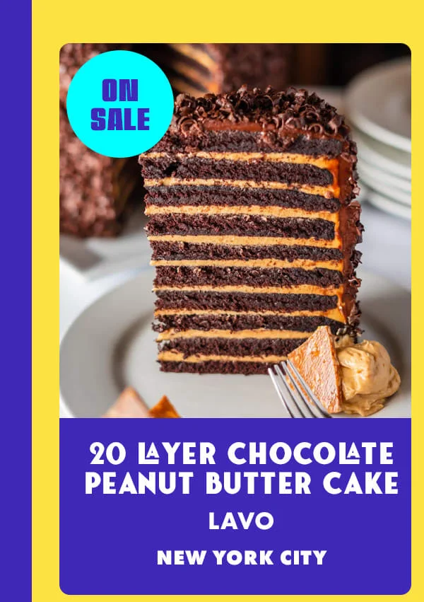 20 Layer Peanut Butter Cake
