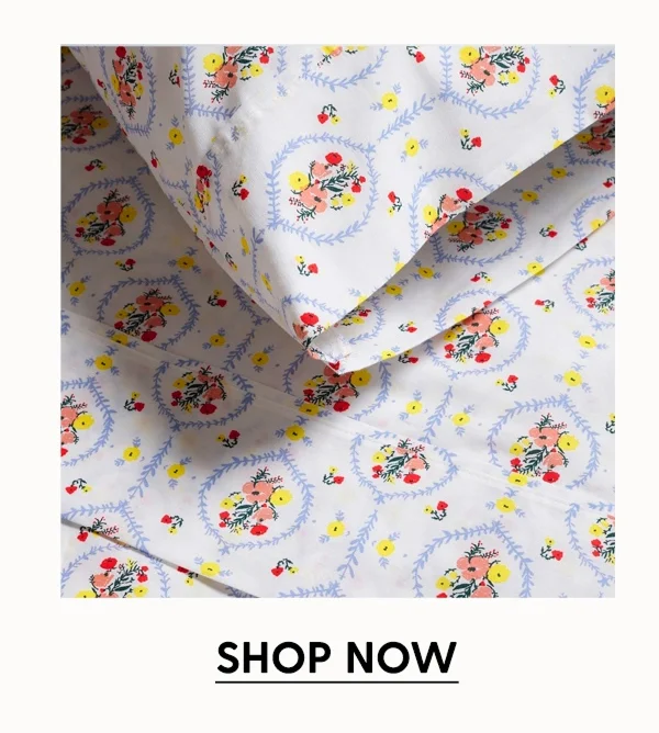 Sweet Posie Vignette Brushed Cotton Sheet Set
