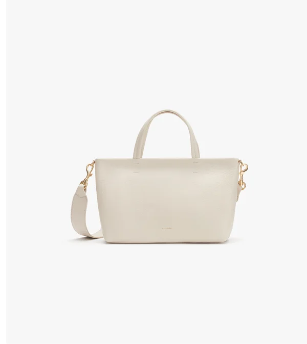 Mini Easy Zipper Tote Ecru
