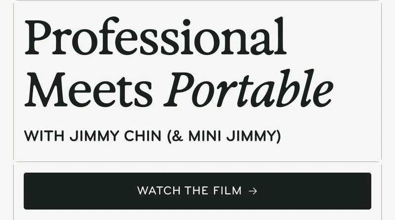 Professional Meets Portable: Watch the film.