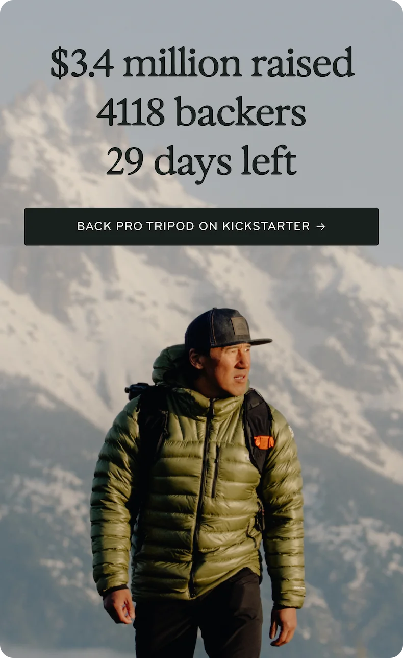 Back Pro Tripod on Kickstarter