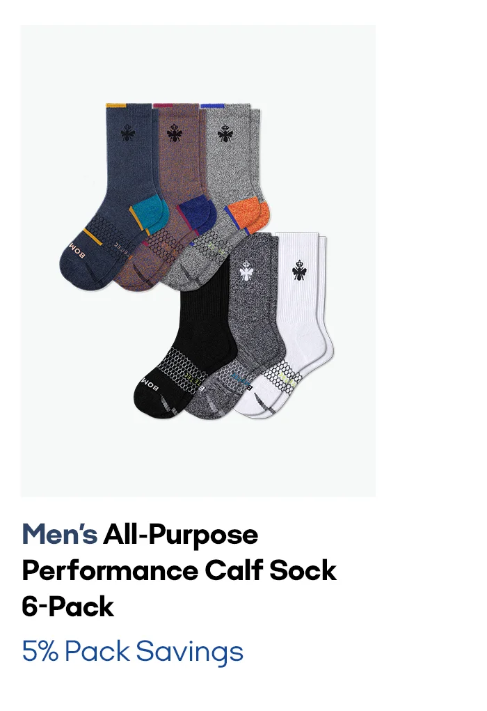 Men's All-Purpose Performance Calf Sock 6-Pack