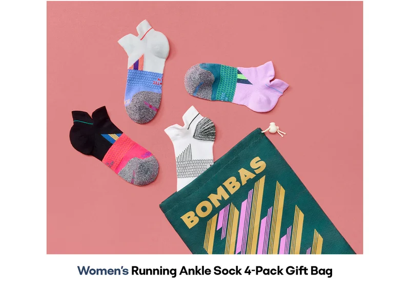 Women's Running Ankle Sock 4-Pack Gift Bag