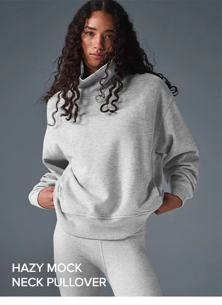 Hazy Mock Neck Pullover