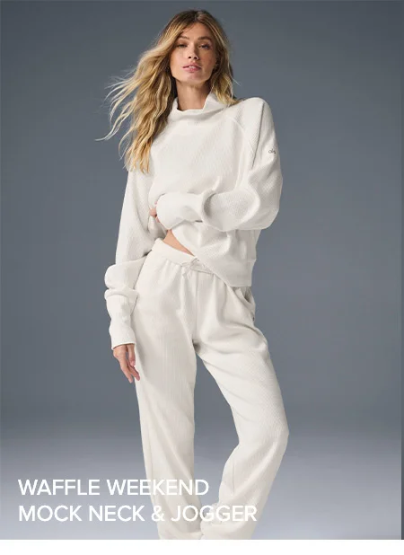 Waffle Weekend Mock Neck & Jogger