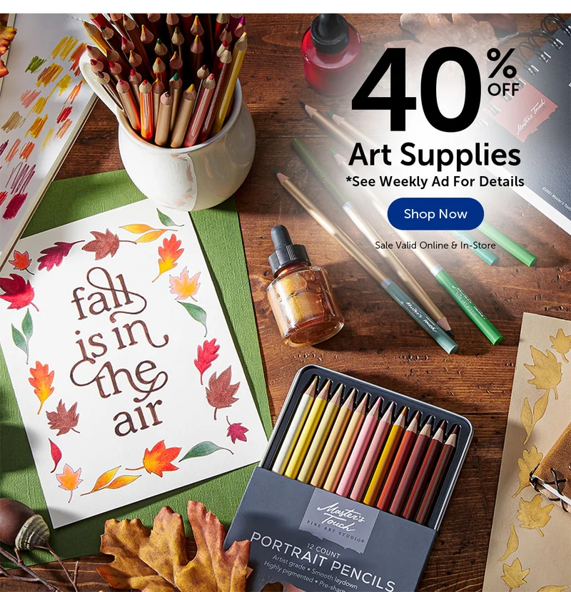 40% Off Art Supplies