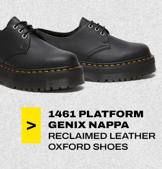 1461 Platform Genix Nappa Reclaimed Leather Oxford Shoes