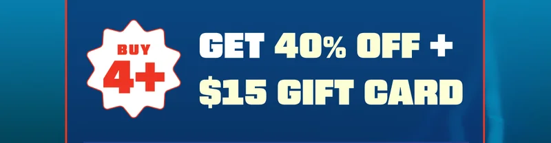 Get 40% off + $15 Gift card