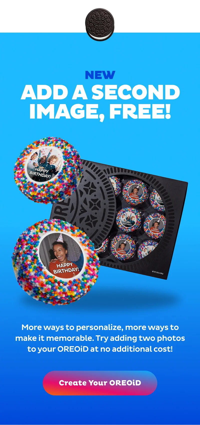 Now You Can Add a Second OREOiD Cookie Image! Create Your OREOiD Cookie