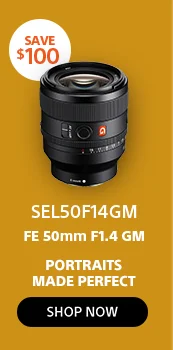 Save SEL50F14GM FE 50mm F1.4 GM Portraits Made Perfect Shop now