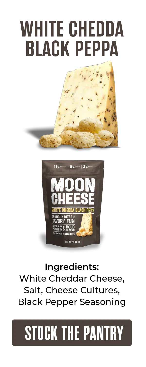 Moon Cheese | White Chedda Black Peppa