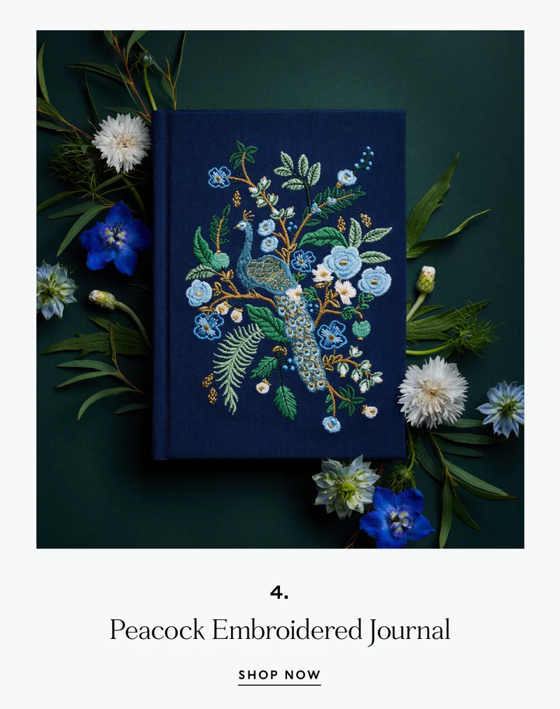 Shop Peacock Embroidered Journal