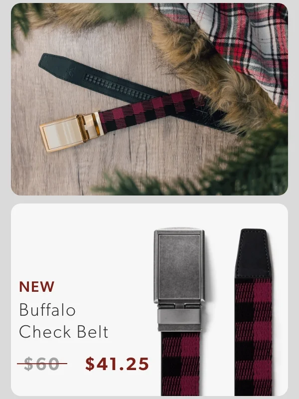 Buffalo Check Belt