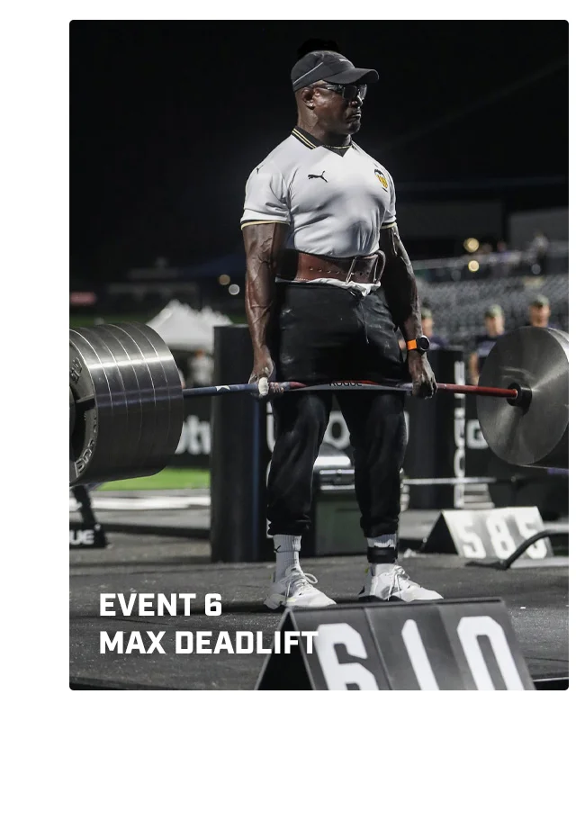 Event 6 Max Deadlift