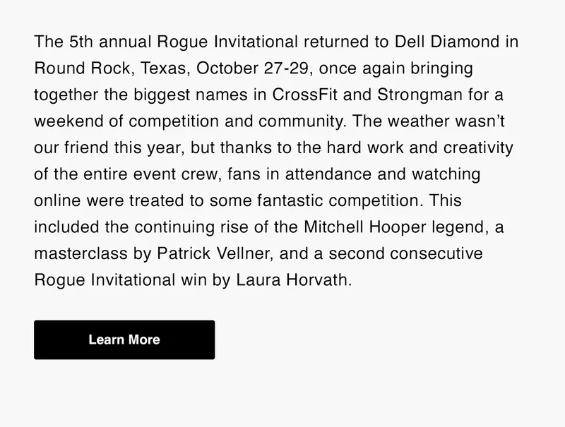 5th Annual Rogue Invitational