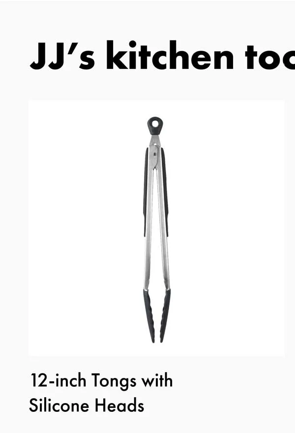 12-inch Tongs with Silicone Heads