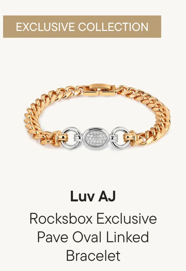 Rocksbox Exclusive Pave Oval Linked Bracelet