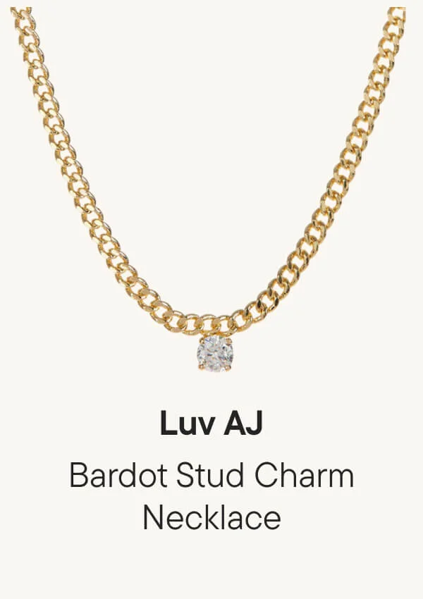 Bardot Stud Charm Necklace