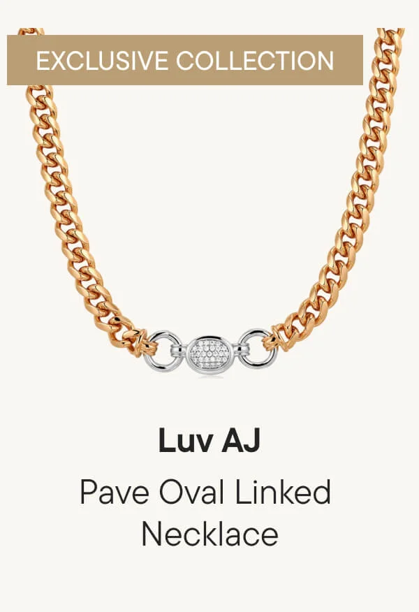 Rocksbox Exclusive Pave Oval Linked Necklace