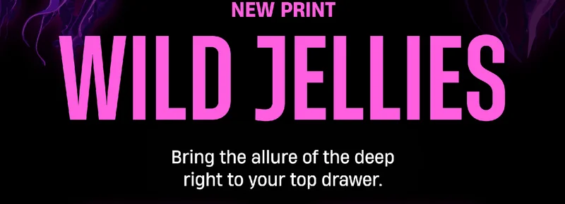 New Print Wild Jellies | Bring the allure of the deep right to your top drawer.