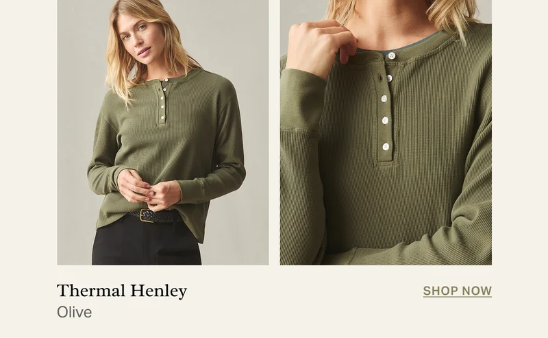 Thermal Henley - Olive