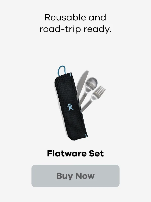 Reusable and road-trip ready. Flatware Set. | Buy Now