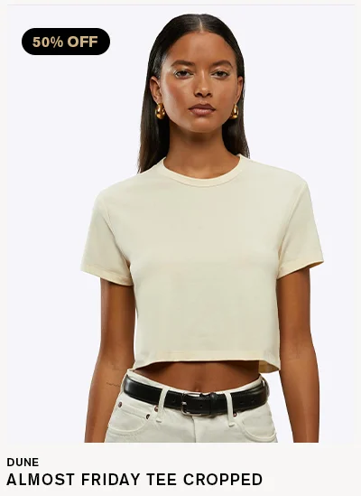 Almost Friday Tee Cropped