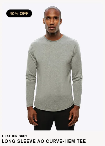 AO Long Sleeve Curve-Hem Tee