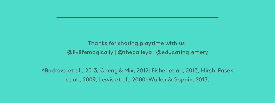 Thanks for sharing playtime with us: @livlifemagically, @thebaileyp, @educating.emergy