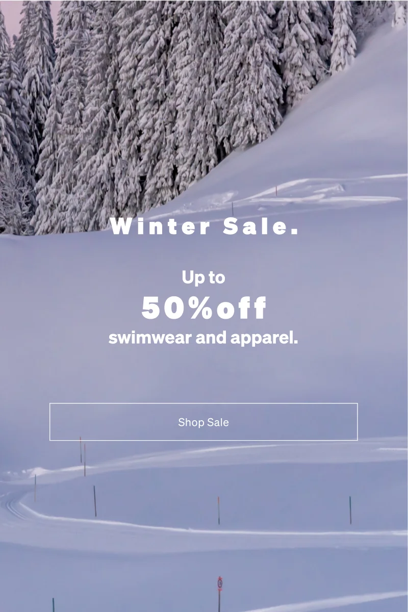 Winter Sale. Up to 50% off swimwearapparel.