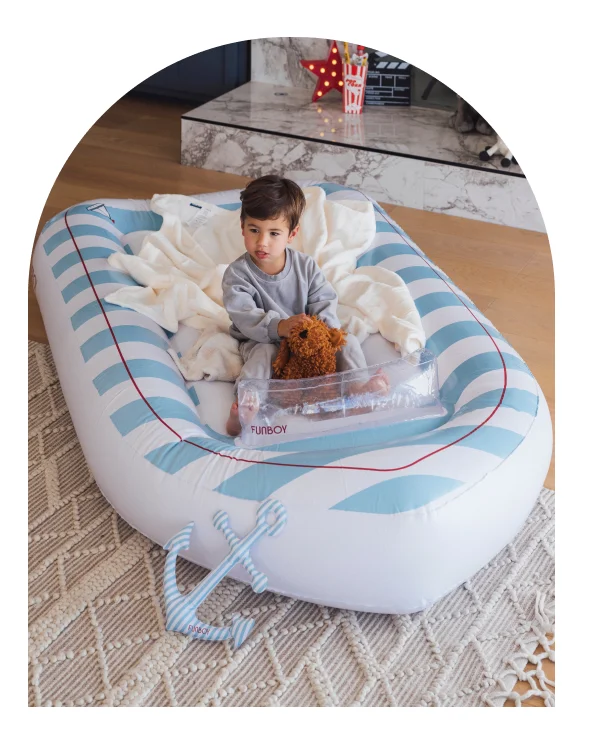 Classic Speed Boat Sleepover Kids Air Mattress