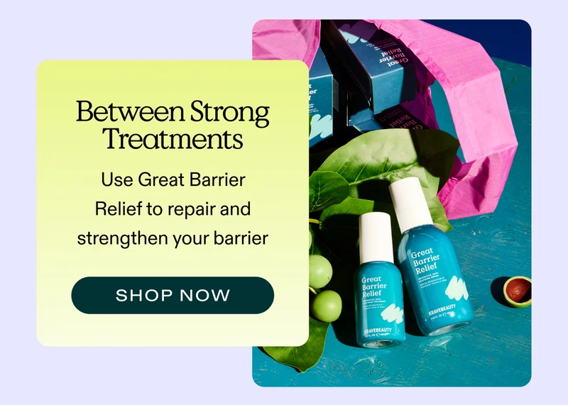 ✅ Between strong treatments → Use Great Barrier Relief to repair and strengthen your barrier  |  SHOP GREAT BARRIER RELIEF