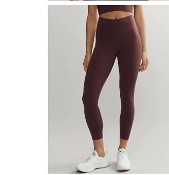 Revive 7/8 Pocket Legging - Brown Berry