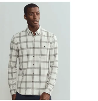 Hardy Flannel Shirt - Sandstone Windowpane